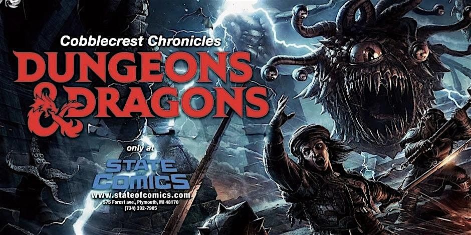 Cobblecrest Dungeons & Dragons (2025 5e) Session  for 8th level characters | Event in Plymouth | AllEvents