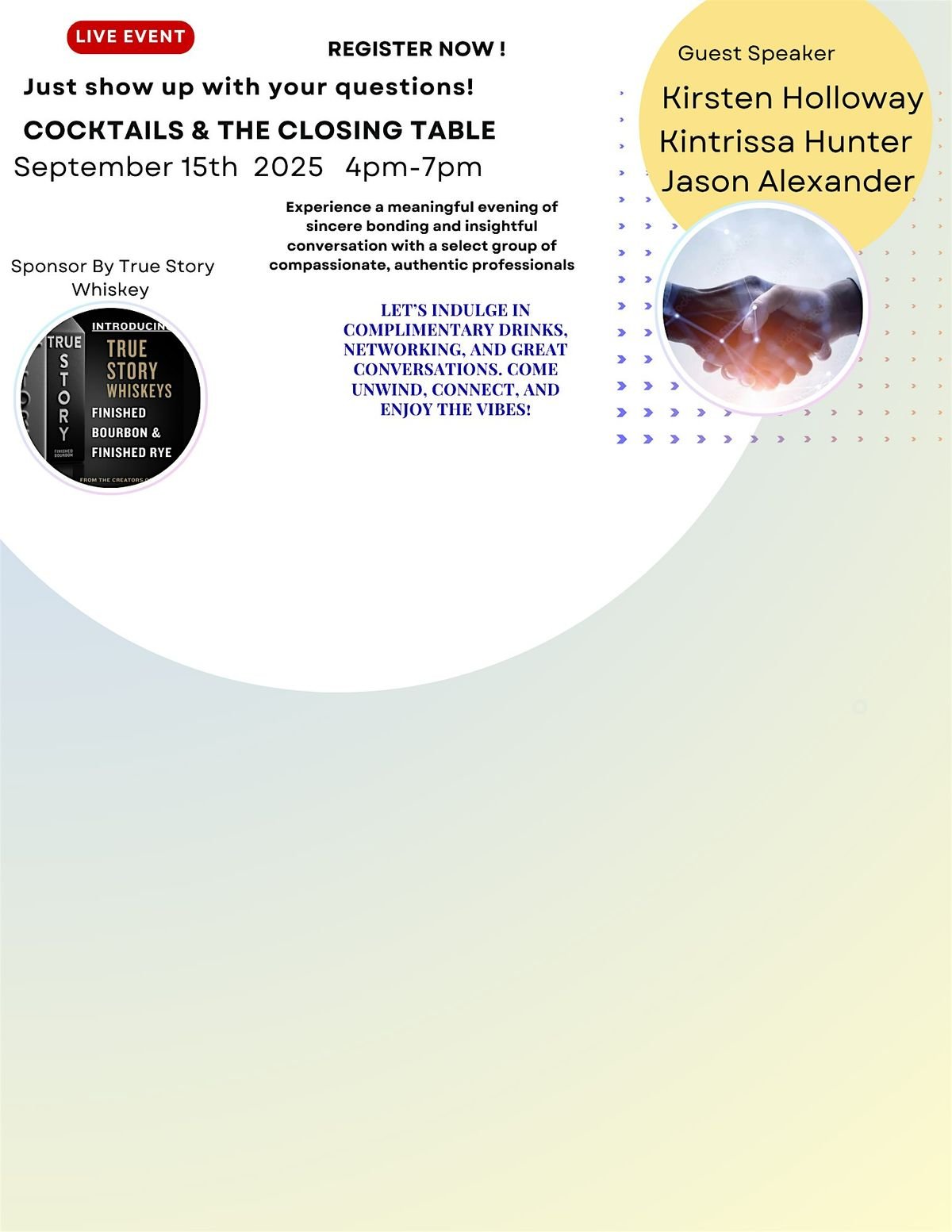 Cocktails & The Closing Tables, 15 September | Event in Spring | AllEvents