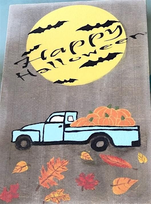 Del Sol Design  - Happy Halloween Wood Board Painting  Class, 9 September | Event in Tucson | AllEvents