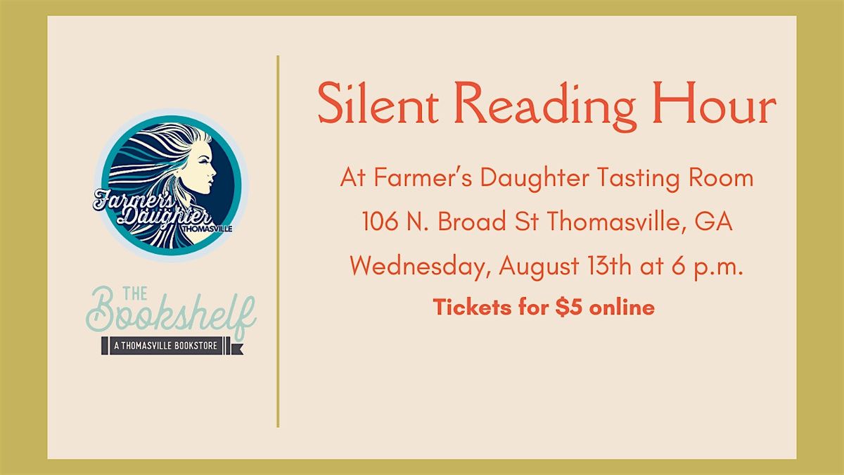 Silent Reading Hour, 13 August | Event in Thomasville | AllEvents