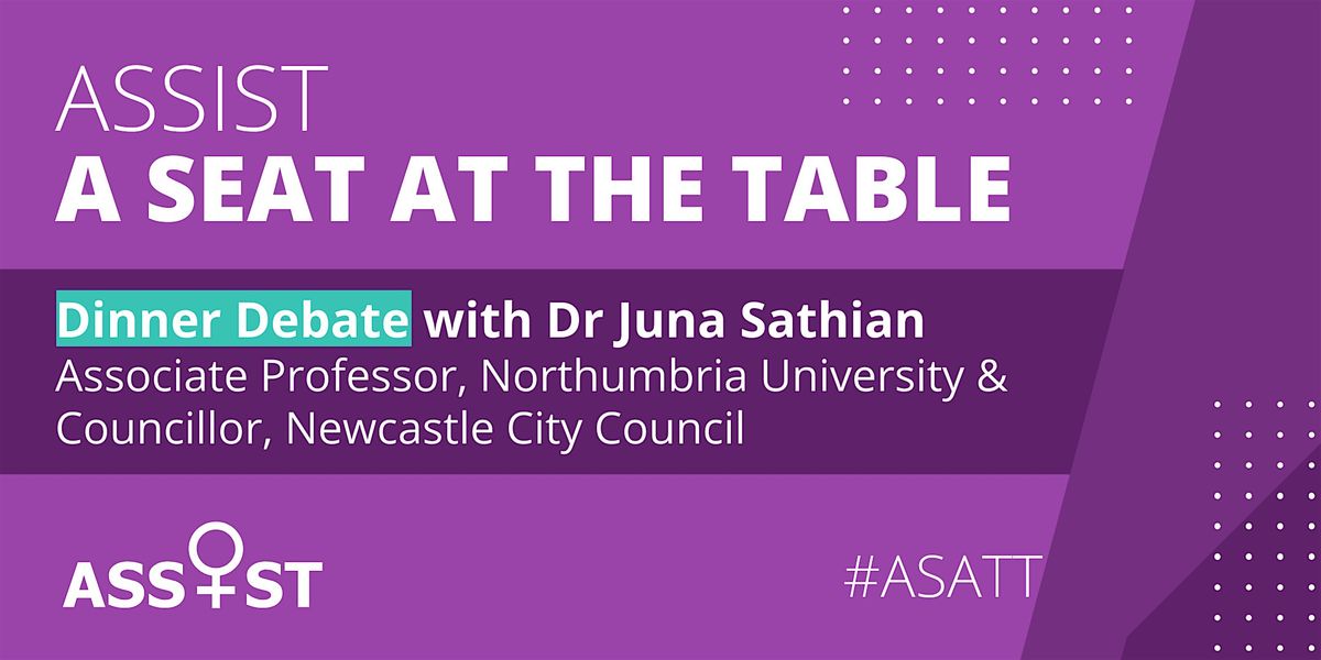 A Seat At The Table:  Dinner Debate, 22 January | Event in Middlesbrough | AllEvents