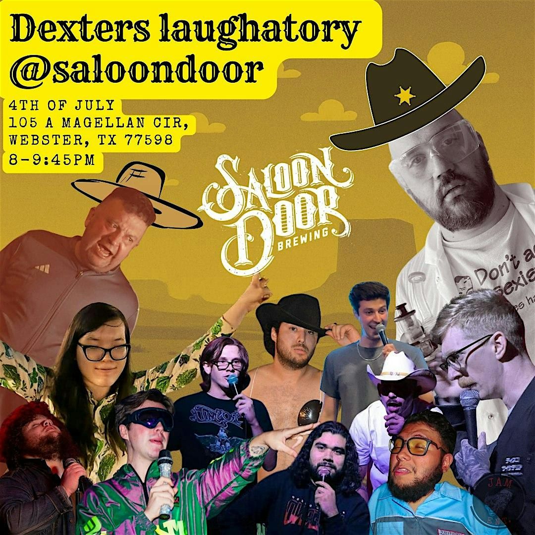 Dexter's Laughtory at Saloon Door Brewing, 4 July | Event in Webster | AllEvents