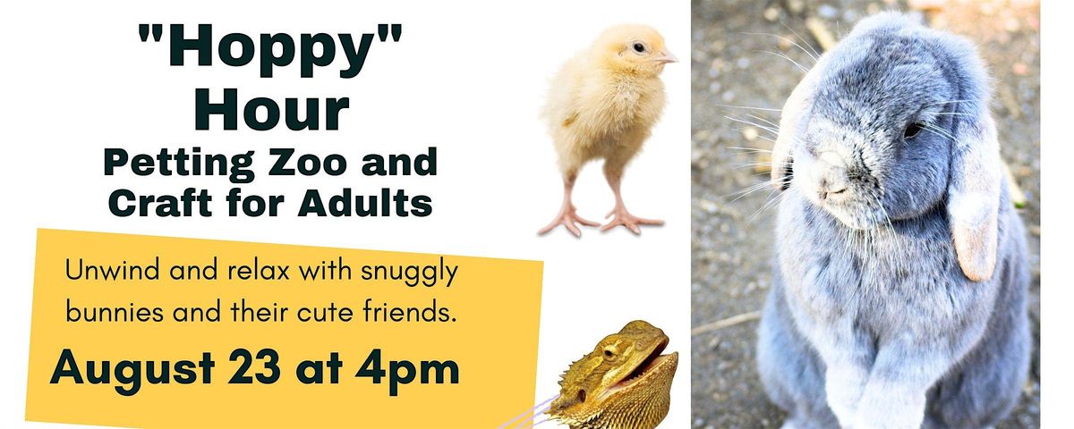 "Hoppy" Hour-Petting Zoo for Adults (Adult Program), 23 August | Event in Austin | AllEvents