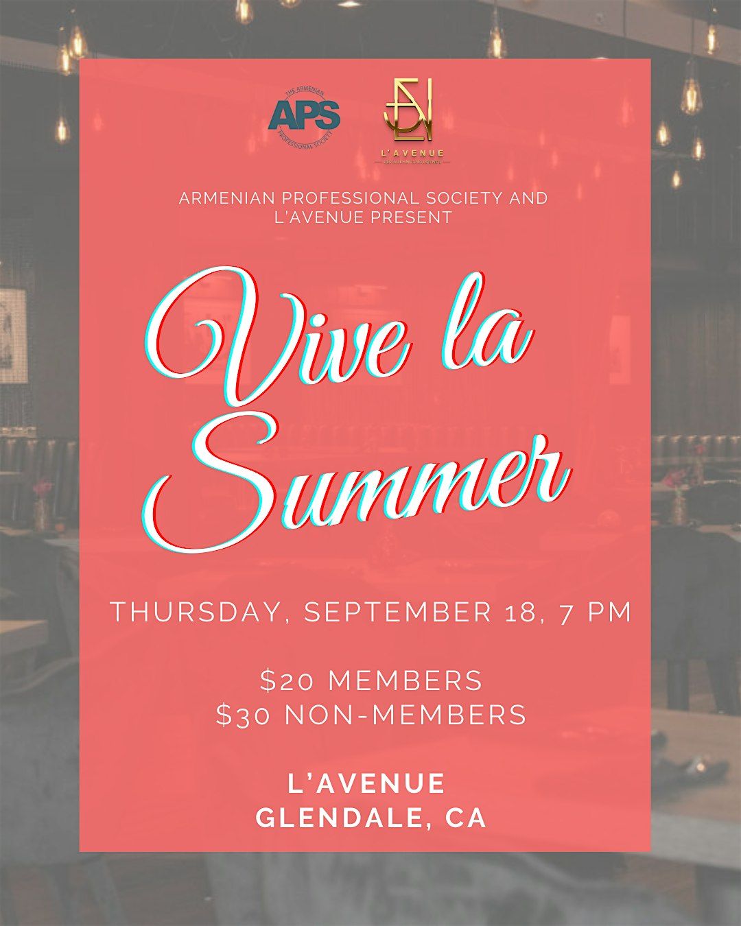 Vive la Summer!, 18 September | Event in Glendale | AllEvents