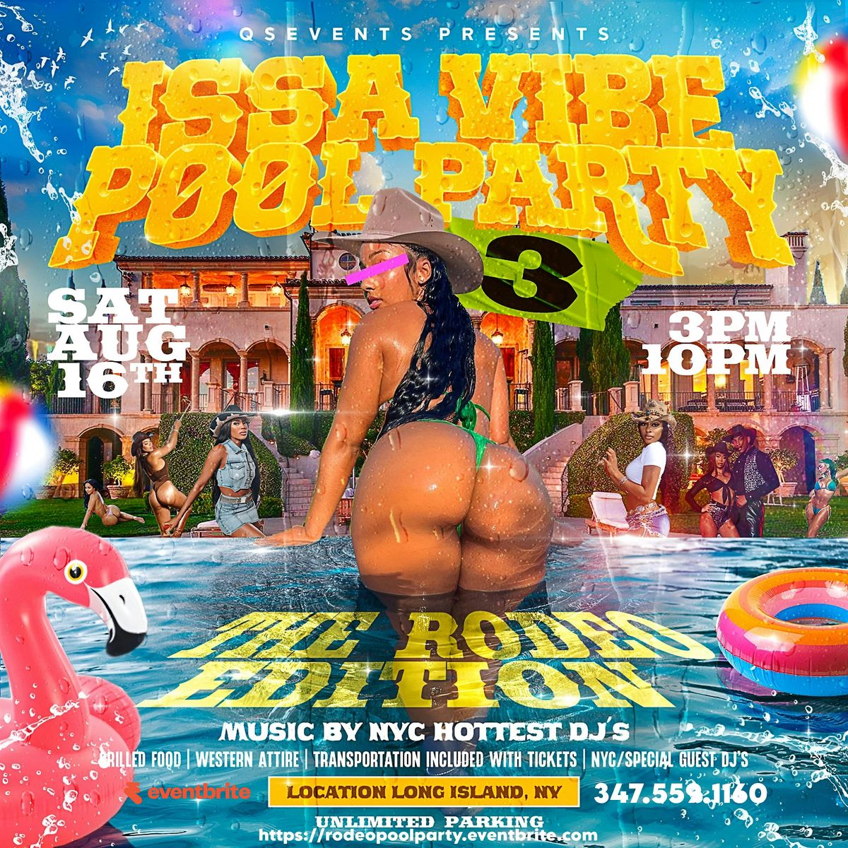 Issavibe Pool Party III | Rodeo Edition, 16 August | Event in Ronkonkoma | AllEvents