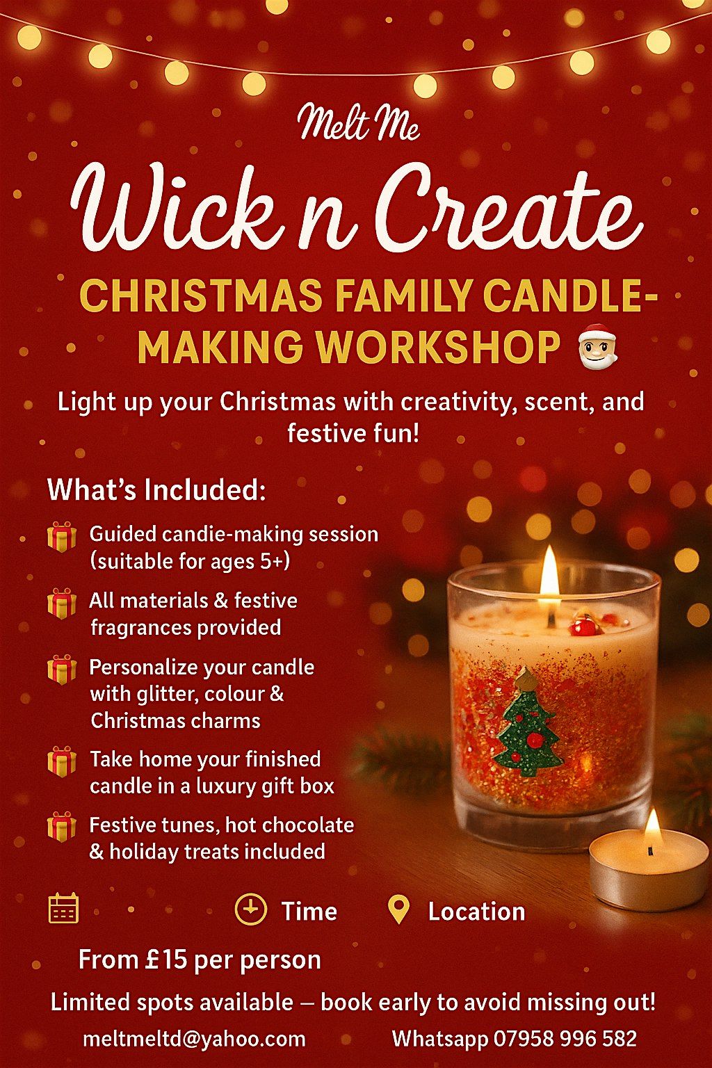 Wick N Create  - Christmas family Candle making workshop, 6 December | Event in London | AllEvents