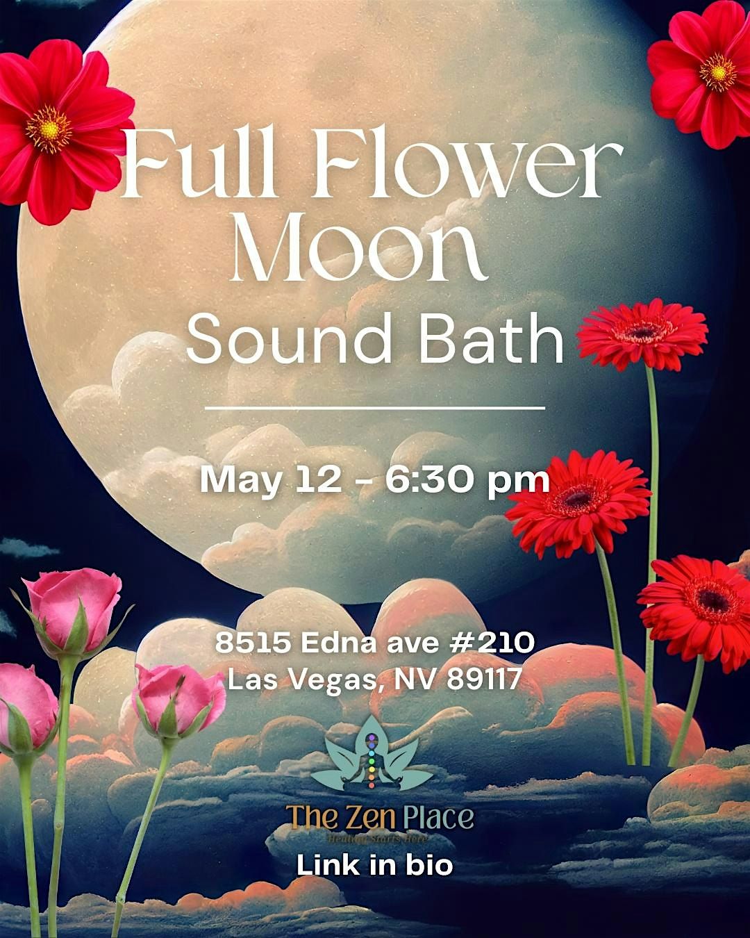 Full Moon Sound Bath - Flower Moon | Event in Las Vegas | AllEvents