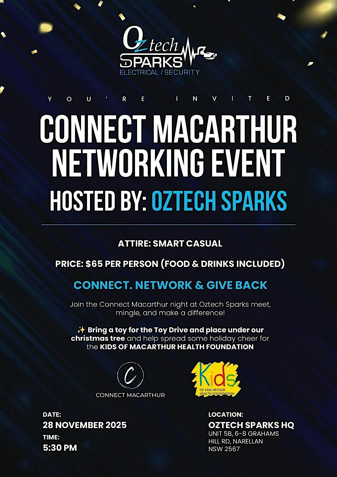 Connect Macarthur/Kids of Macarthur - Hosted by Oztech Sparks, 28 November | Event in Narellan | AllEvents
