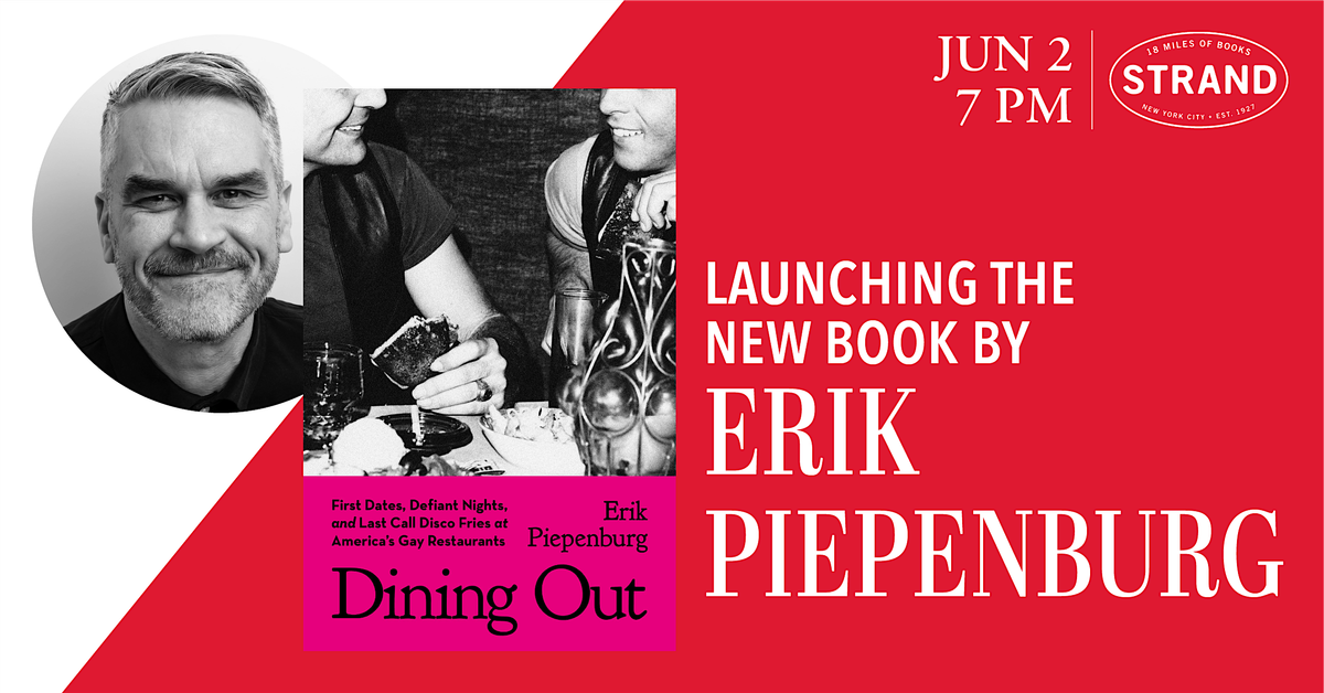 Erik Piepenburg: Dining Out, 2 June | Event in New York | AllEvents