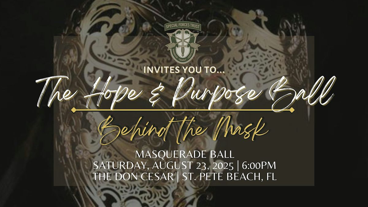 Hope & Purpose Ball, 23 August | Event in St. Pete Beach | AllEvents