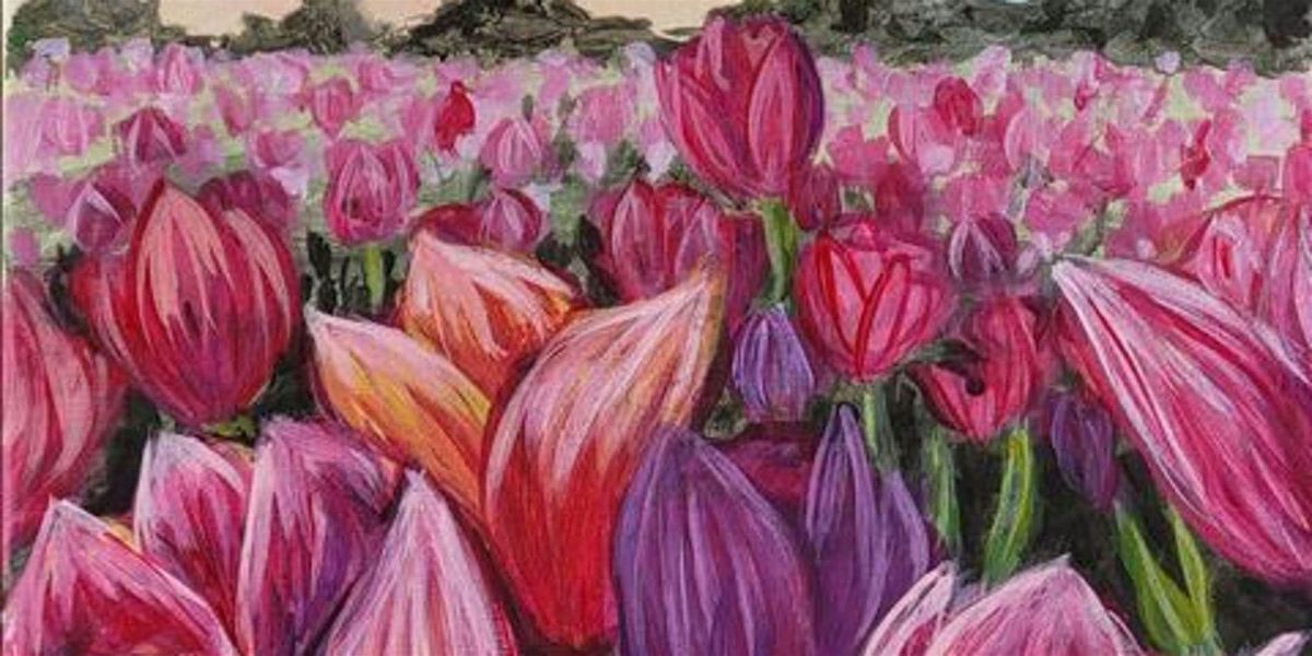 Tulip Field Evening Sky - Paint and Sip by Classpop!™, 15 July | Event in Pasadena | AllEvents