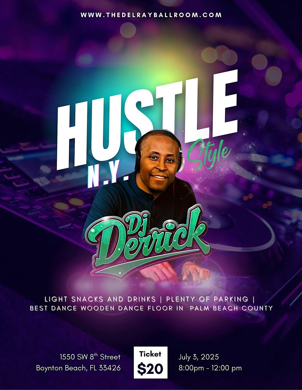 Hustle NY Style with DJ Derrick, 3 July | Event in Boynton Beach | AllEvents