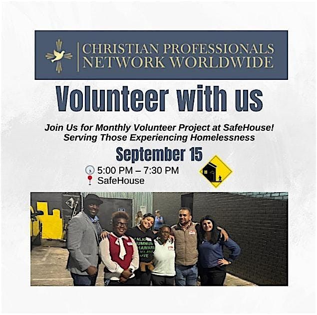 September Christian Professionals Network Volunteer With Us, 15 September | Event in Atlanta | AllEvents