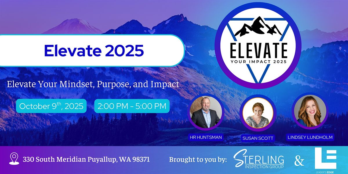 Elevate Your Impact, 9 October | Event in Puyallup | AllEvents