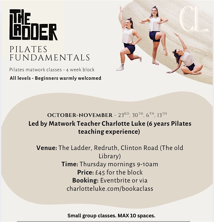 Matwork Pilates Classes - 4 week block, 23 October | Event in Redruth | AllEvents