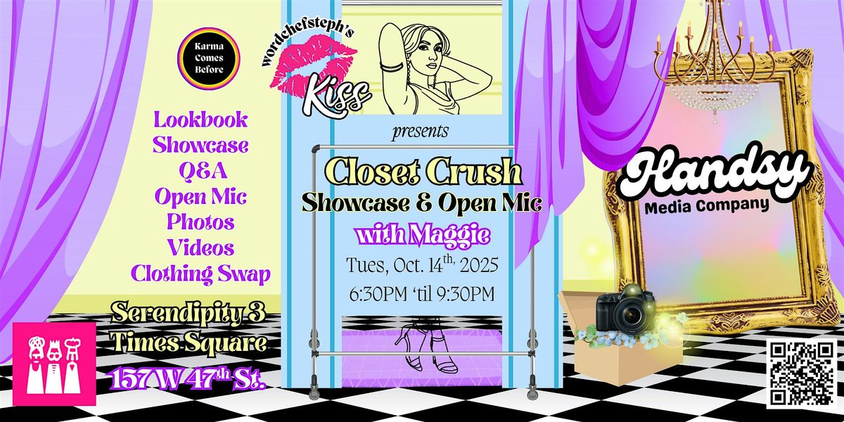 WCS's Kiss: Closet Crush with Maggie, 14 October | Event in New York | AllEvents