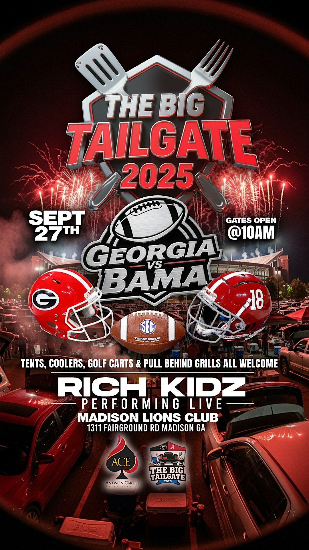 GA va BAMA The BIg Tailgate 2025-Rich Kidz Live, 27 September | Event in Madison | AllEvents