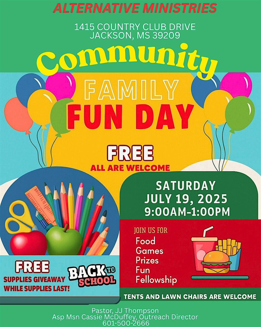Back to School Bash & Community Family Fun Day, 19 July | Event in Jackson | AllEvents