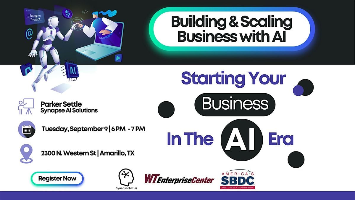 Starting Your Business in the AI Era, 9 September | Event in Amarillo | AllEvents
