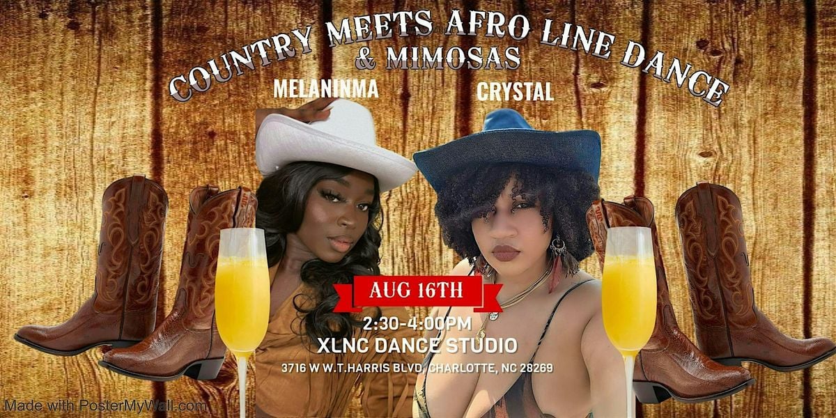 COUNTRY MEETS AFRO LINE DANCE CLASS & MIMOSAS, 16 August | Event in Charlotte | AllEvents