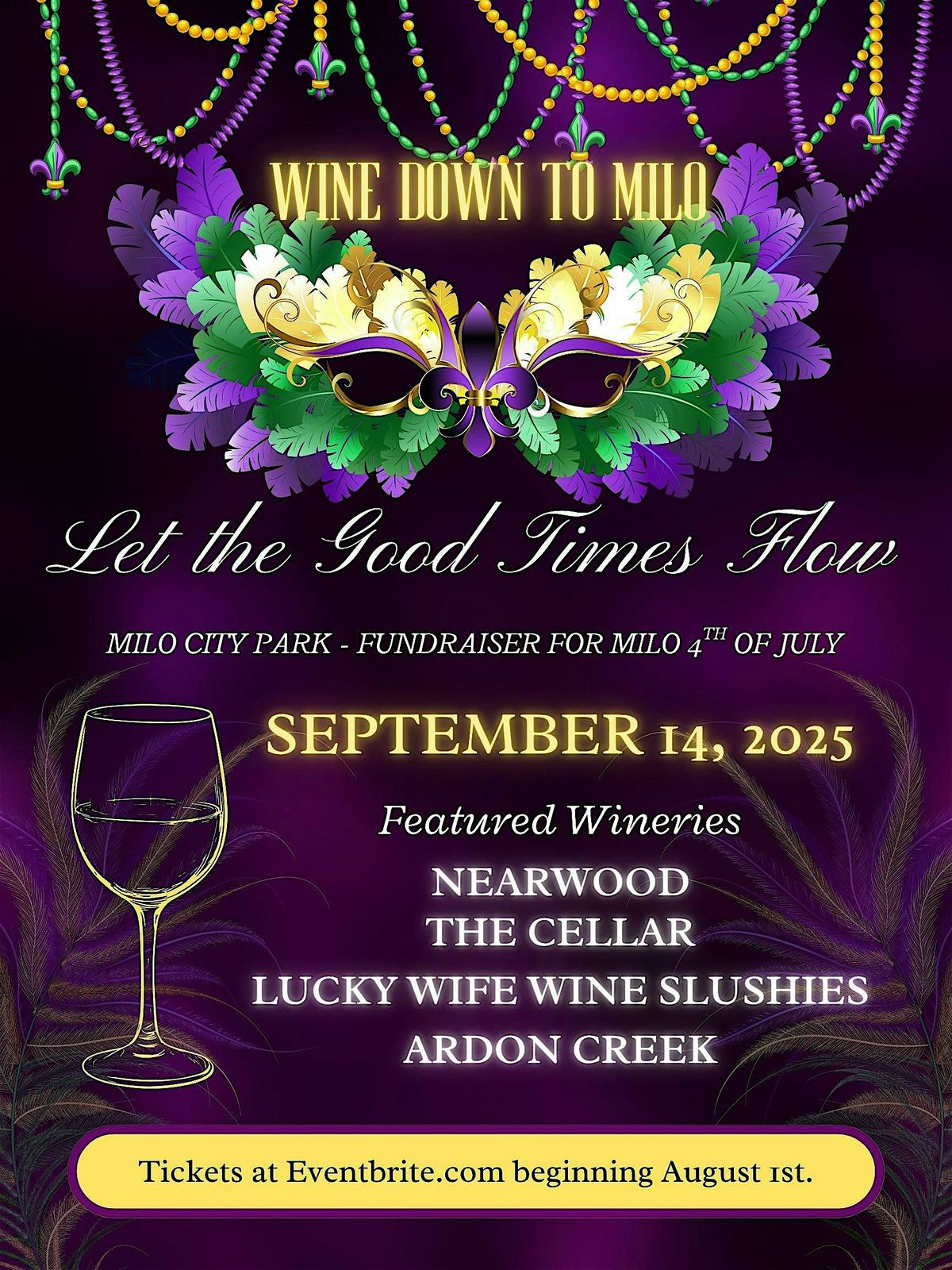 Wine Down to Milo -  10th Annual Wine Down to Milo, 14 September | Event in Milo | AllEvents