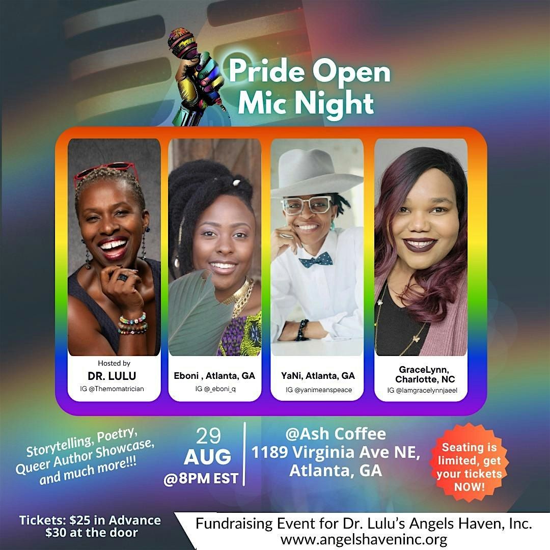 Dr. Lulu Hosts Pride Open Mic Night, 29 August | Event in Atlanta | AllEvents