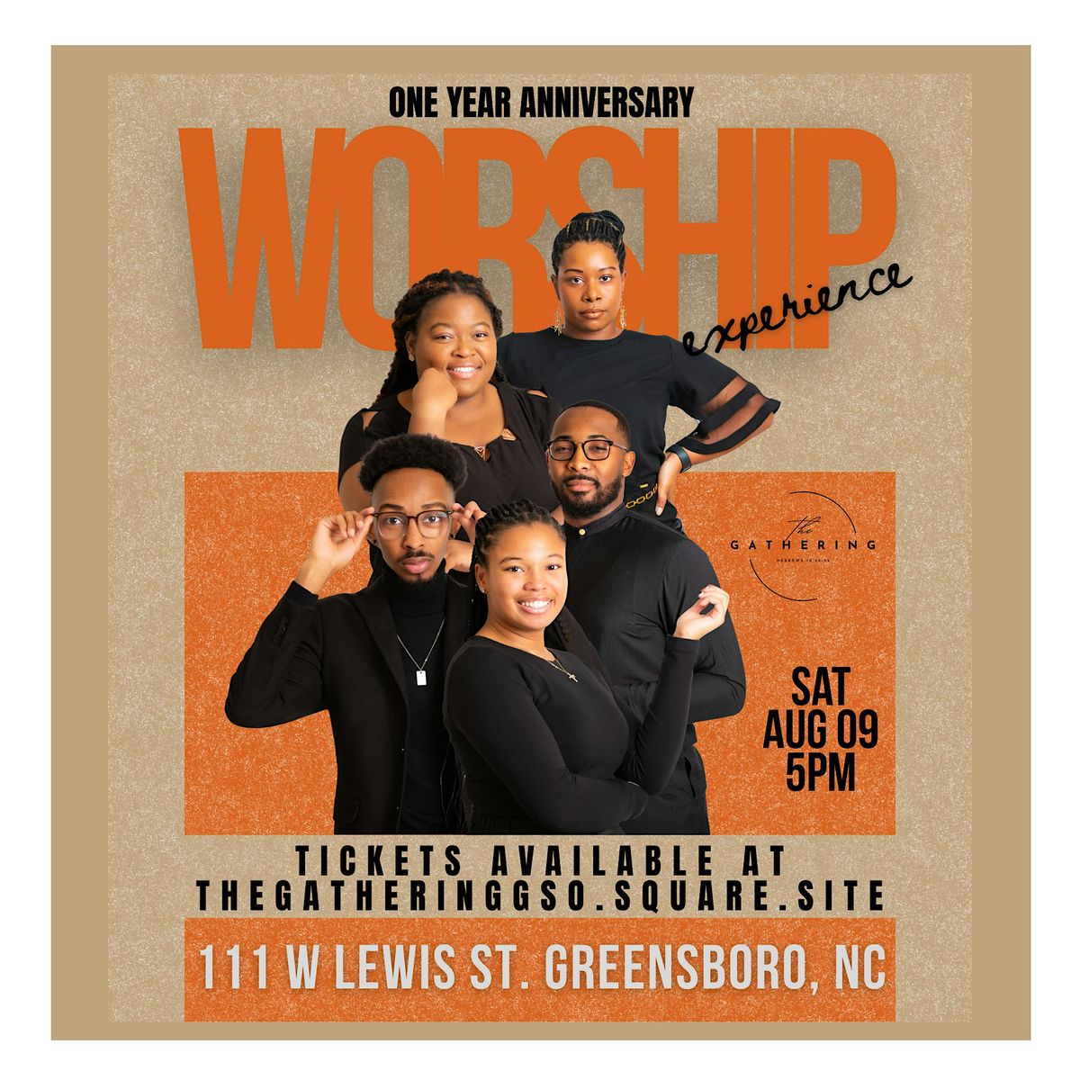 The Gathering's One Year Anniversary | Worship Experience, 9 August | Event in Greensboro | AllEvents