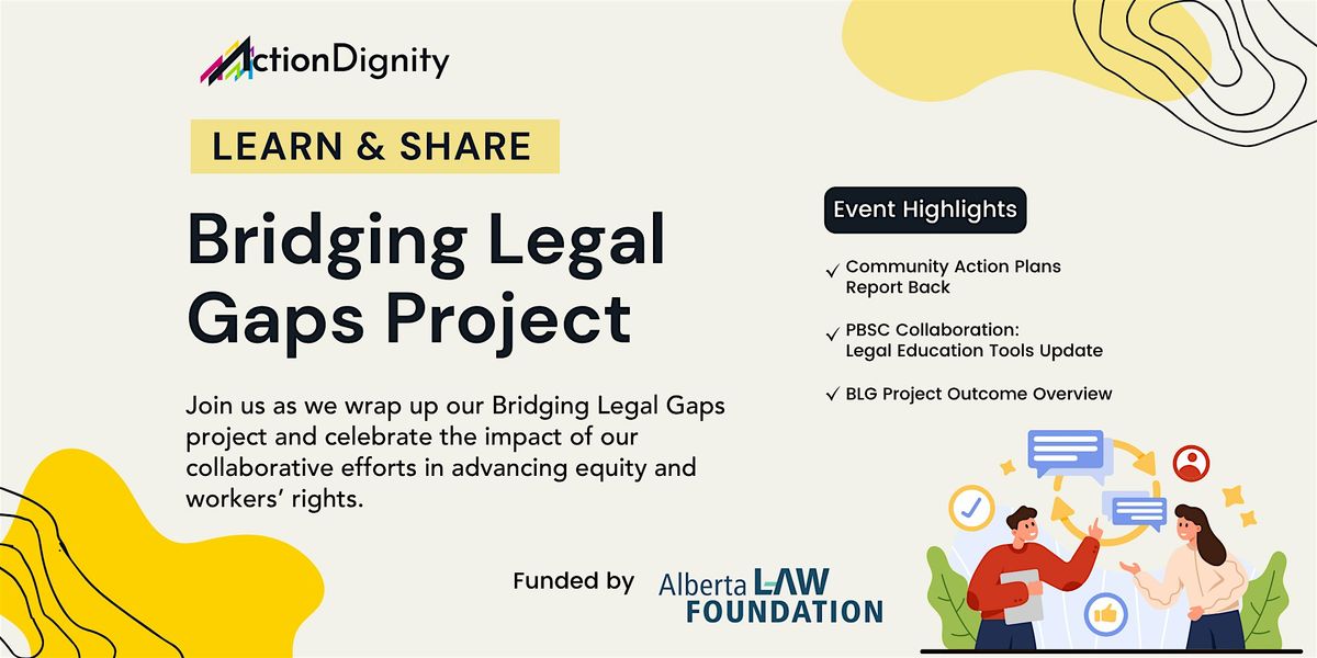 Learn and Share - Bridging Legal Gaps Project, 25 November | Event in Calgary | AllEvents