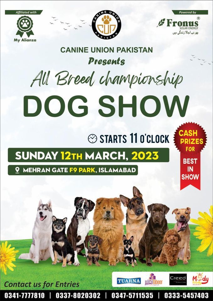 CUP ALL BREED CHAMPIONSHIP DOG SHOW ISLAMABAD, F9 Park Islambad