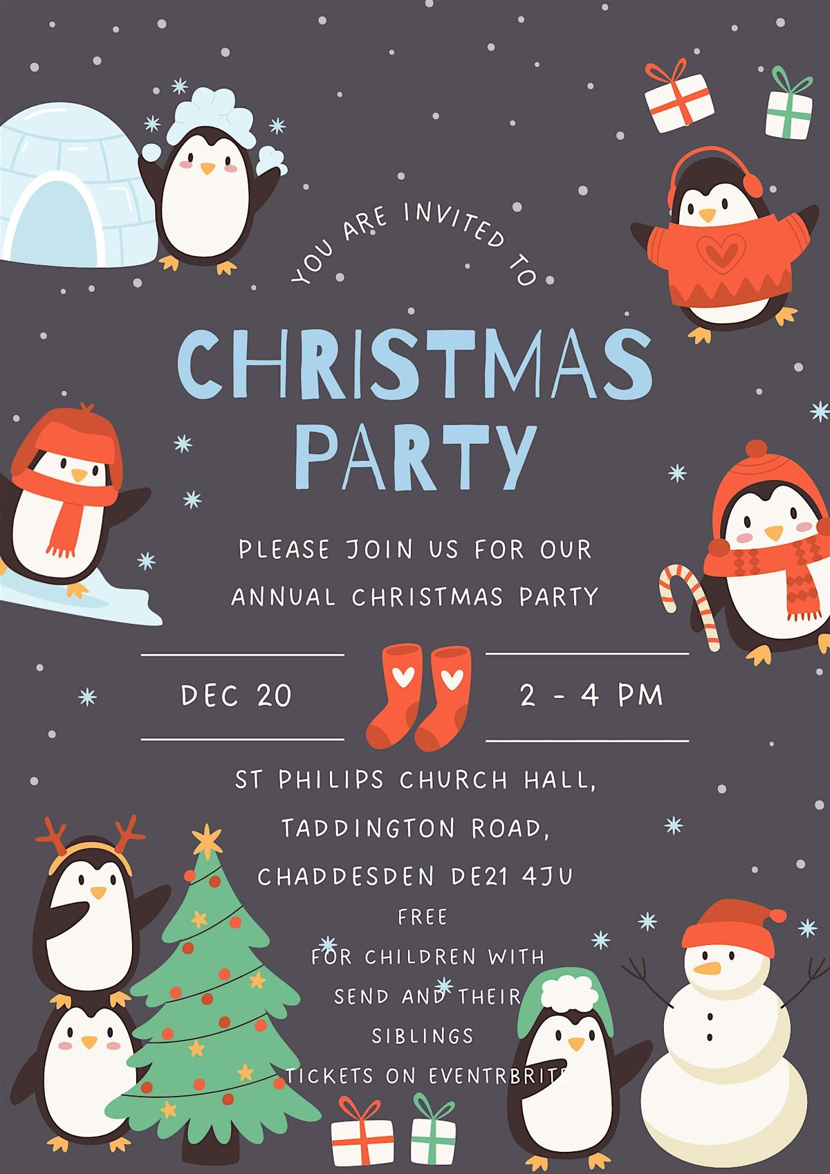 Christmas Party for Children with SEND and their siblings, 20 December | Event in Derby | AllEvents