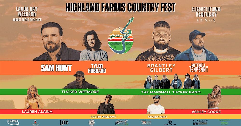 Highland Farms Country Fest • Aug 29 & 30 2025 in Elizabethtown, 29 August | Event in Elizabethtown