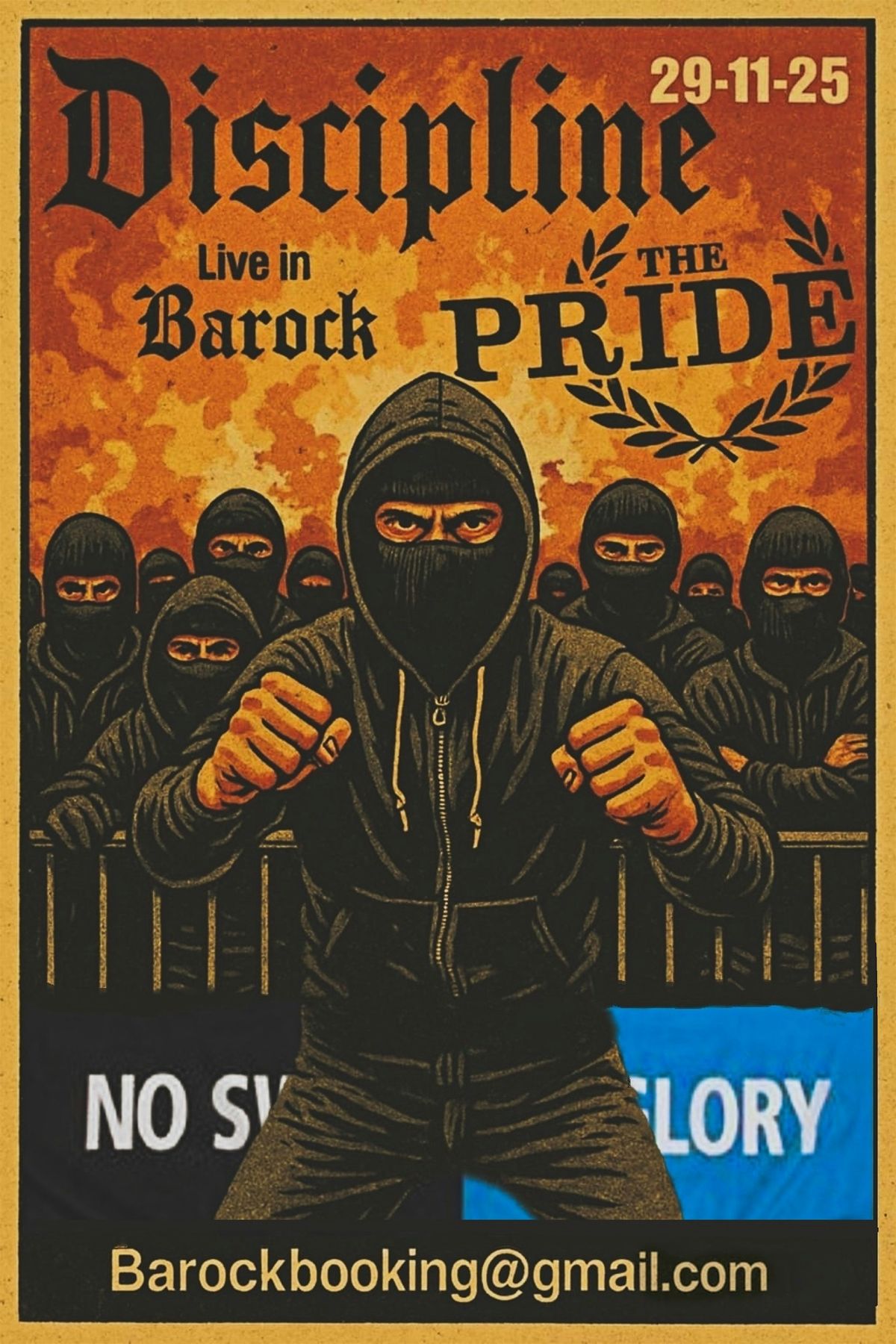 Discipline + The Pride Live In The Barock, 29 November | Event in Brugge | AllEvents
