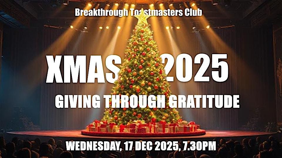 Breakthrough Toastmasters Christmas & New Year Party, 17 December | Event in Singapore | AllEvents