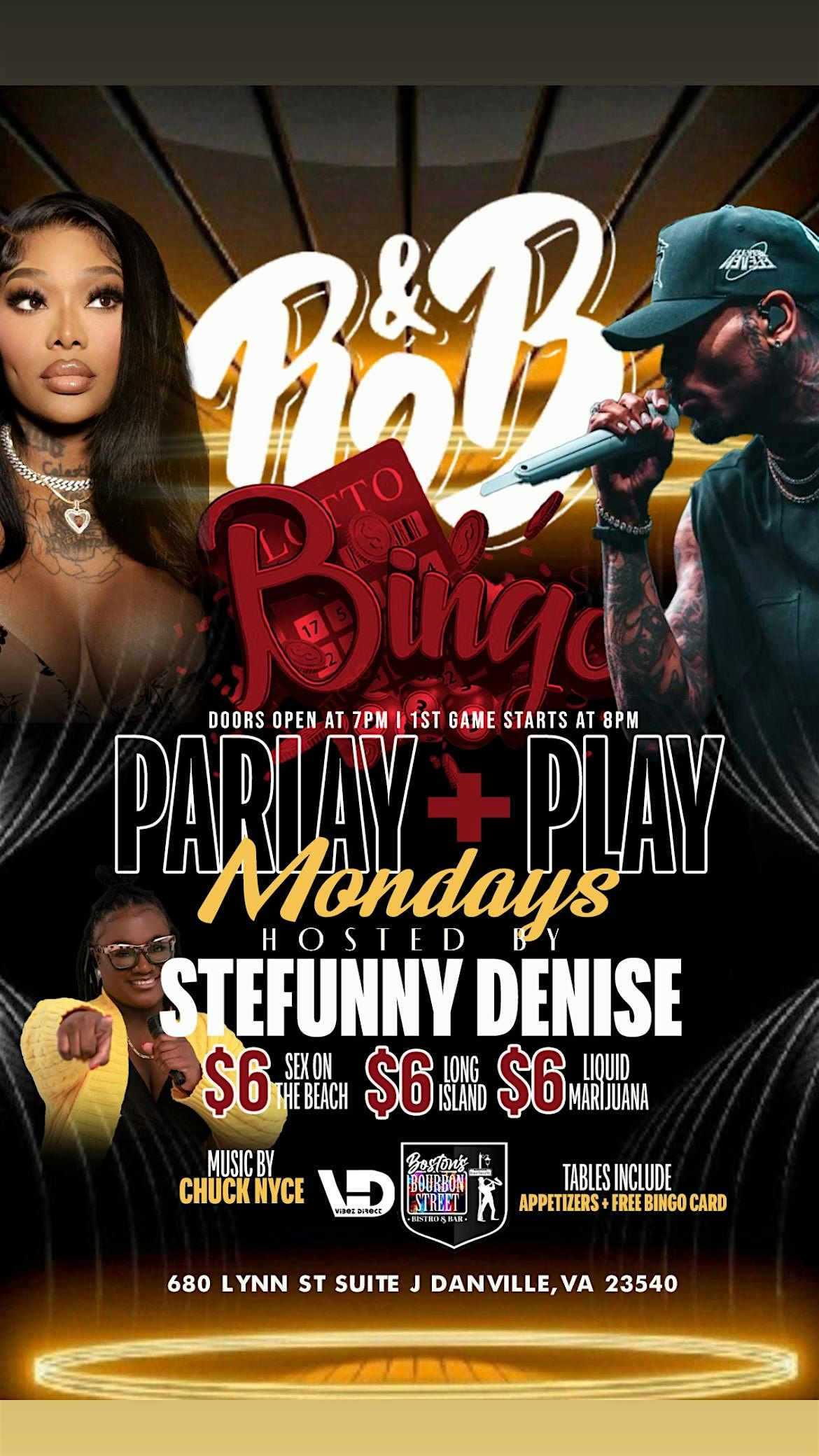 Parlay + Play  R&B Bingo 1st Mondays | Event in Danville | AllEvents