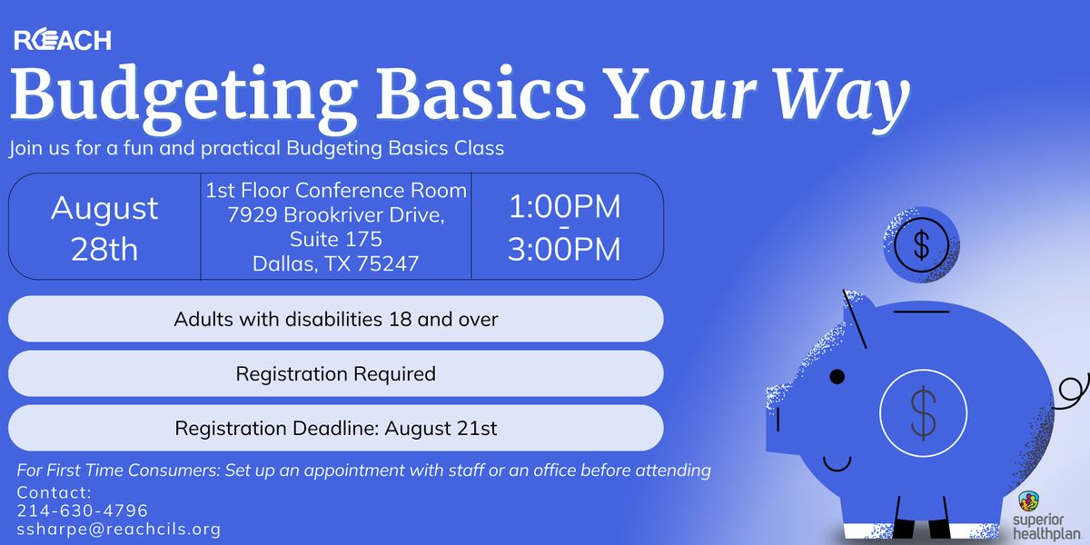 Budgeting Basics Your Way, 28 August | Event in Dallas | AllEvents