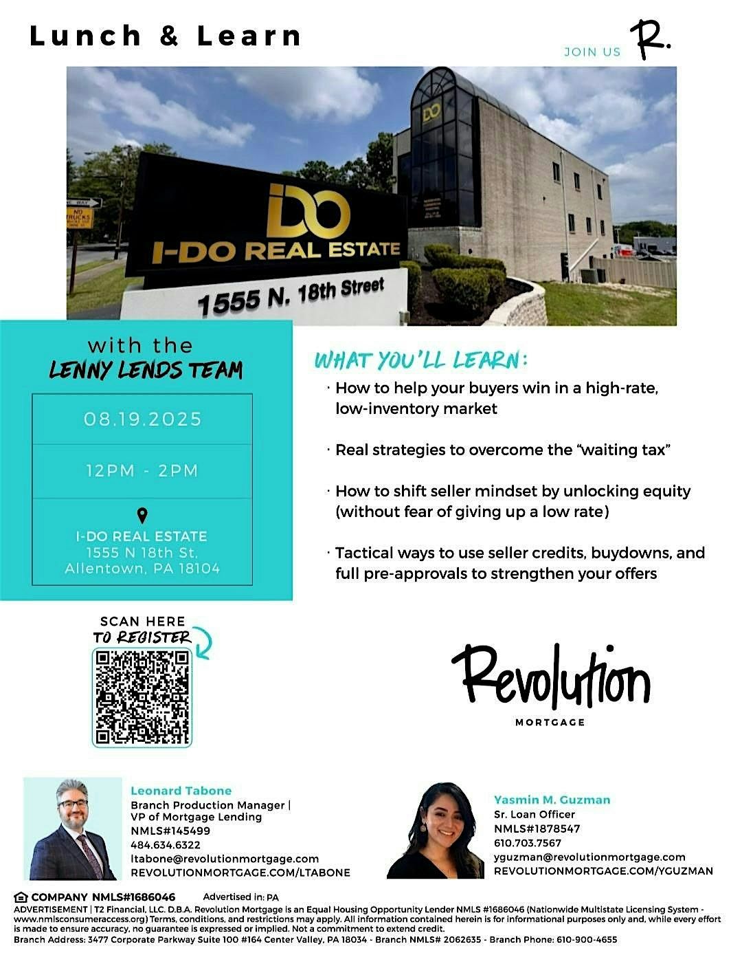 Realtor's Lunch & Learn, 19 August | Event in Allentown | AllEvents