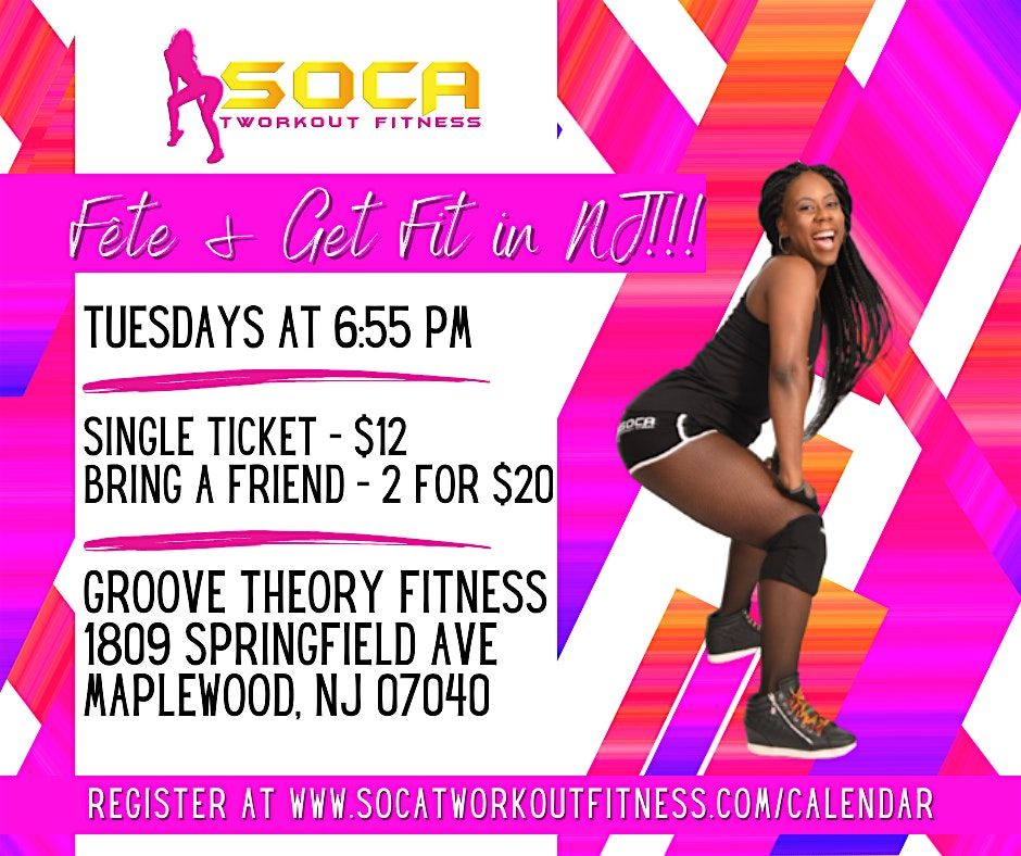 Soca Tworkout Fitness: Fête and Get Fit in Maplewood, NJ!!!, 2 September | Event in Maplewood | AllEvents