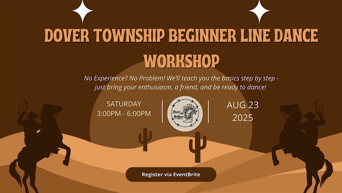Dover Township Beginner Line Dance Workshop, 23 August | Event in Dover | AllEvents