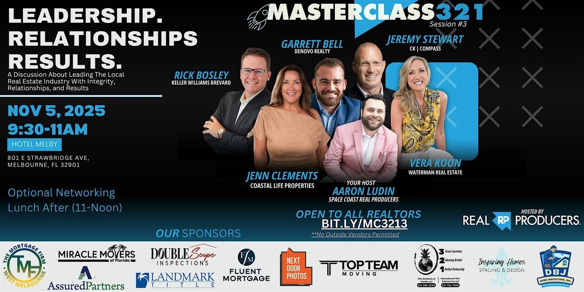 Masterclass321: "Leadership. Relationships. Results"  (Session 3), 5 November | Event in Melbourne