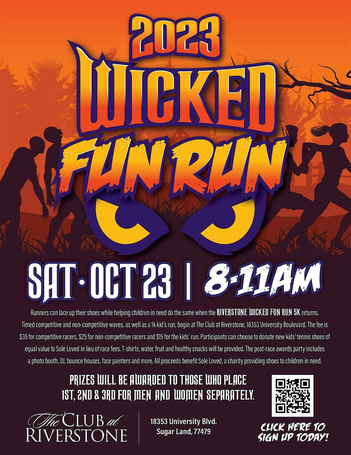 Riverstone Wicked Fun Run 5K, 27 September | Event in Sugar Land | AllEvents