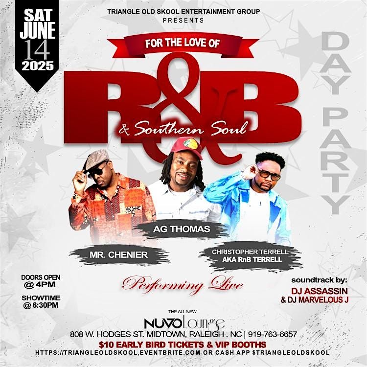 For the Love of R&B and Southern Soul * The Ultimate Day Party Experience, 14 June | Event in Raleigh