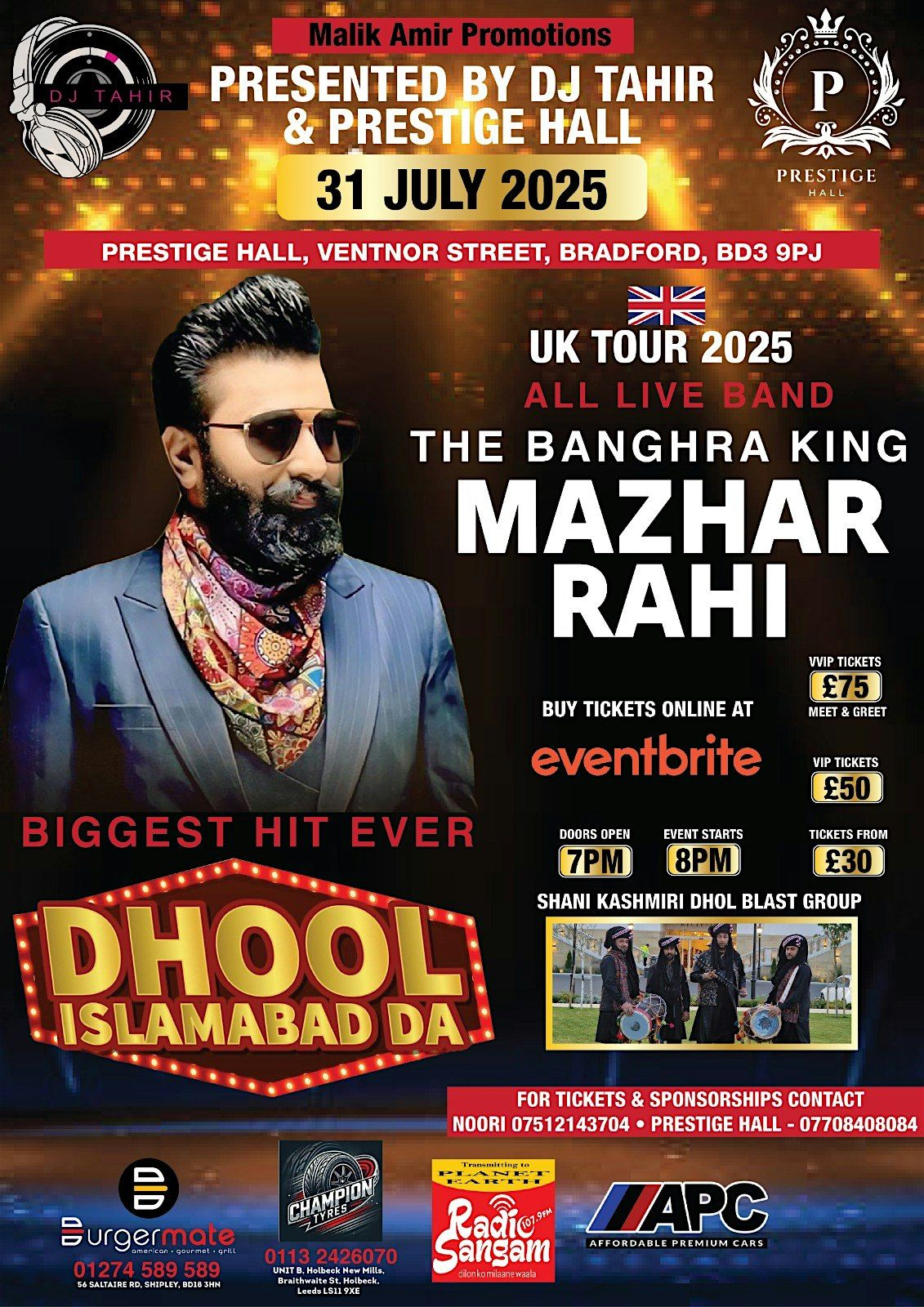 Mazhar Rahi Live In Concert, 31 July | Event in Bradford | AllEvents