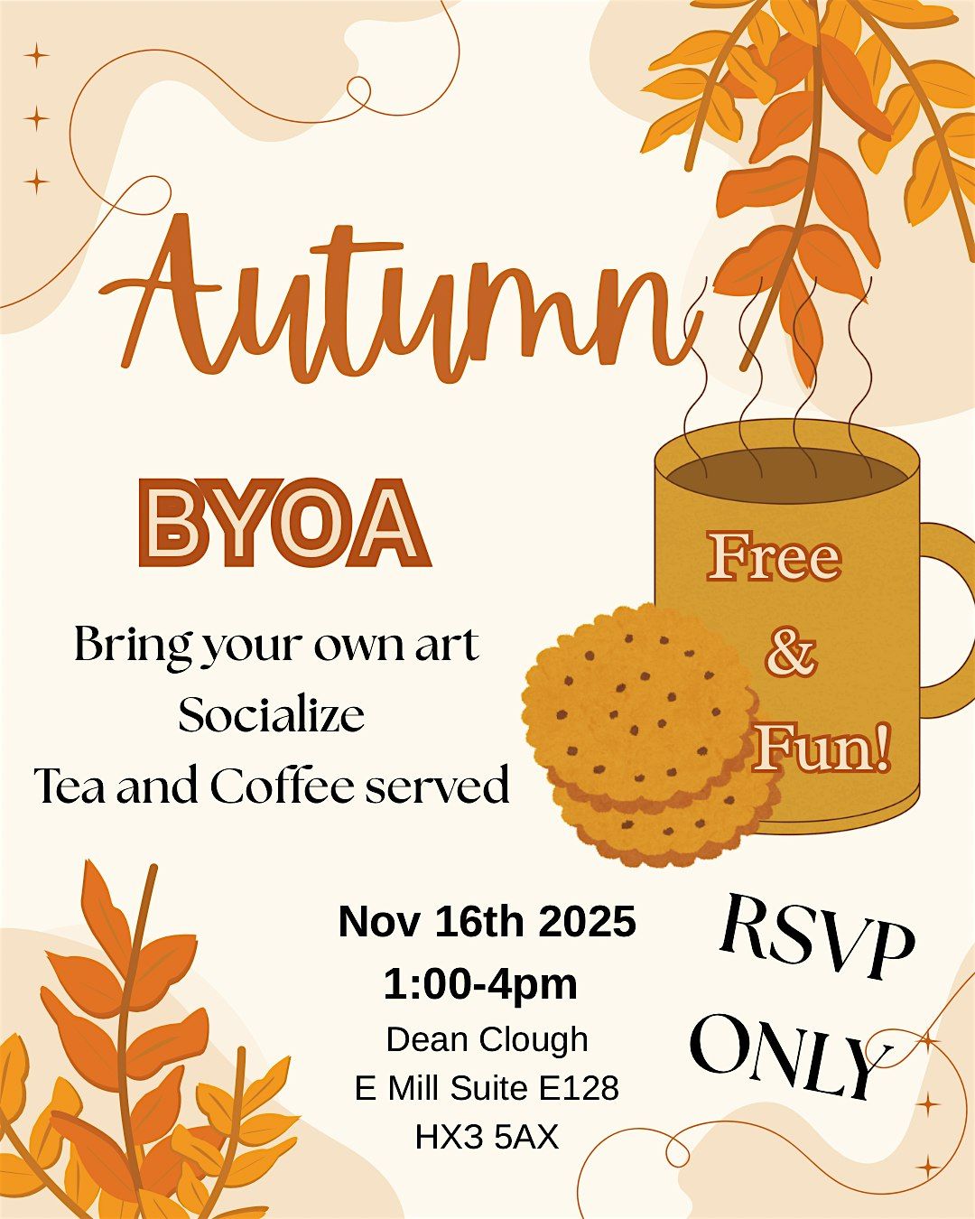 Autumn BYOA  social (bring your own art) | Event in Halifax | AllEvents