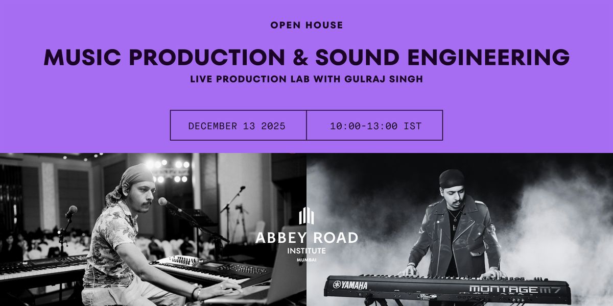 Music Production & Sound Engineering - Open House ft. Gulraj Singh, 13 December | Event in Mumbai | AllEvents