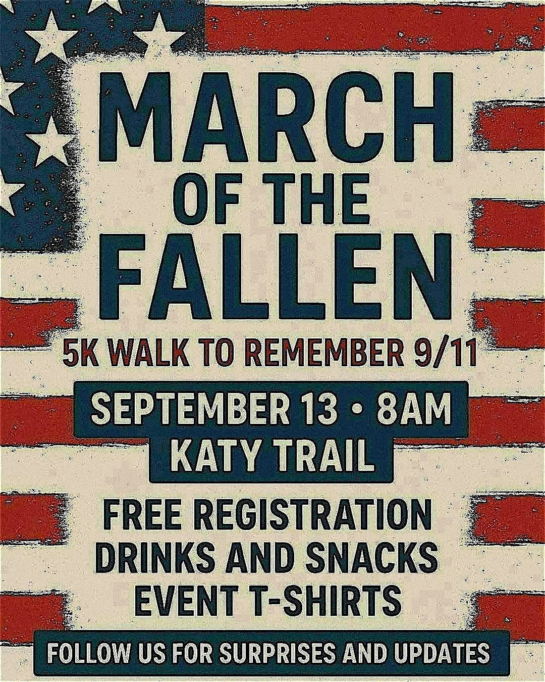 March Of The Fallen 5K Walk, 13 September | Event in Dallas | AllEvents