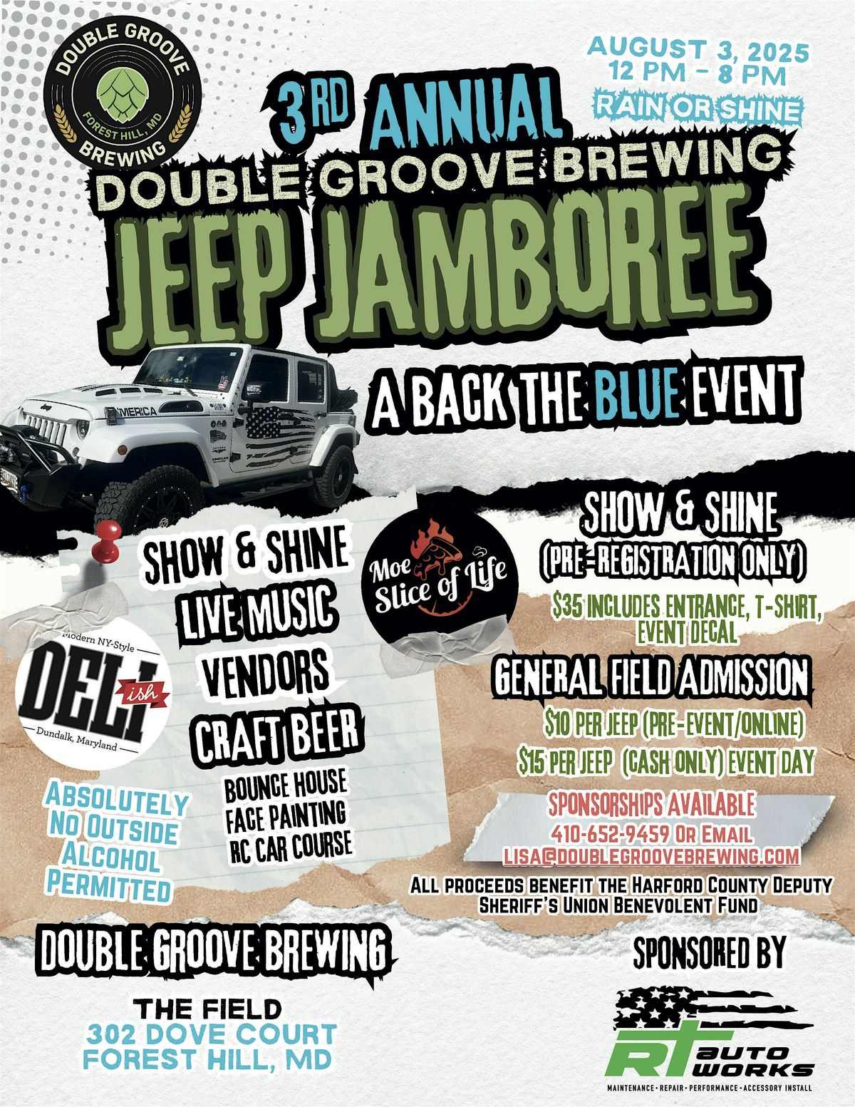 Double Groove Brewing 3rd Annual Jeep Jamboree, 3 August | Event in Forest Hill | AllEvents