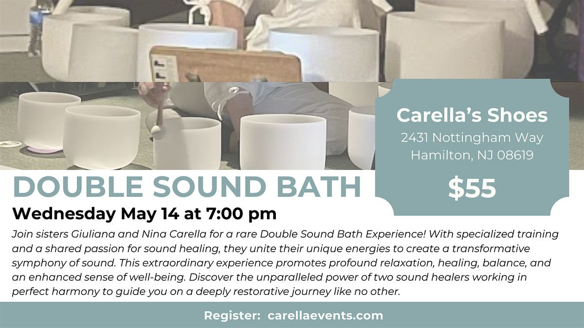 Double Sound Bath, 14 May | Event in Hamilton Township | AllEvents