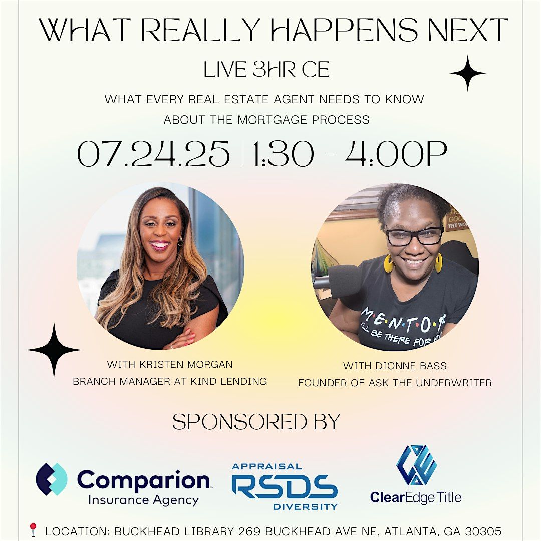 Real Estate Agents: 3HR CE LIVE – Learn What Happens After the Offer! | Event in Atlanta | AllEvents