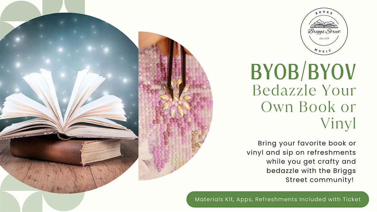 BYOB/BYOV: Bedazzle Your Own Book or Vinyl! | Event in Erie | AllEvents