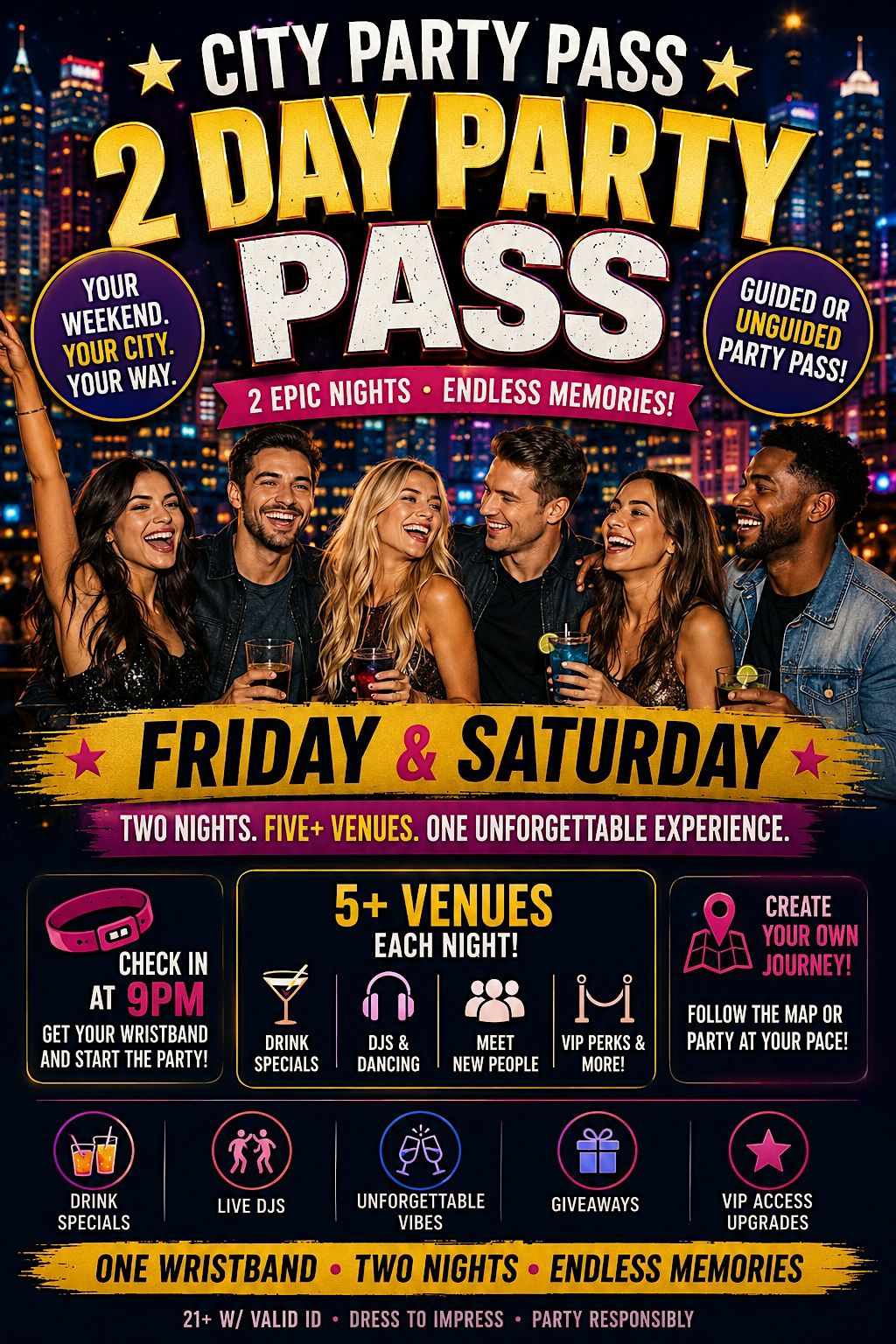 2 Day Party Pass Philadelphia Experience Crawl, Strangelove's,  Philadelphia, 15 May to 1 November | AllEvents